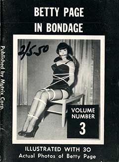 Betty Page in Bondage Volume Number 3